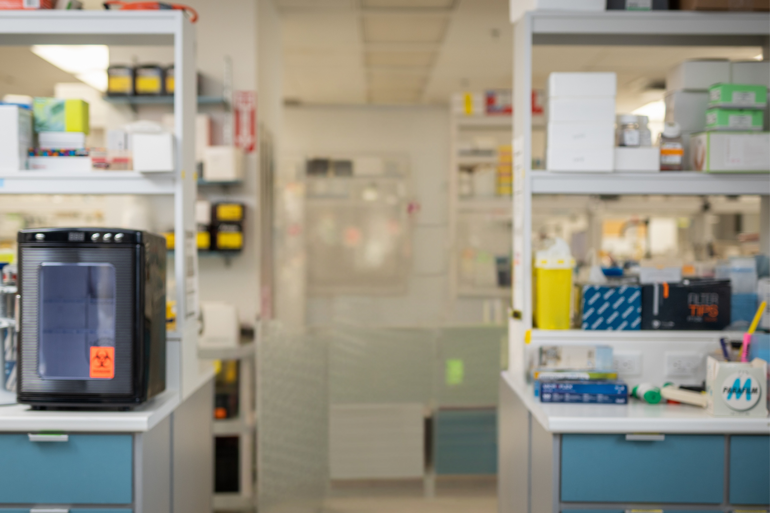 Background of a research lab